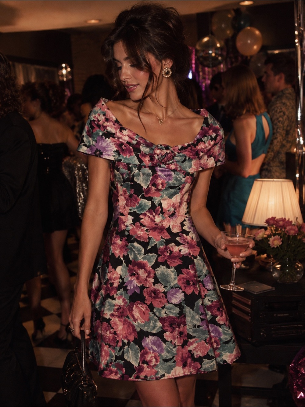 Deadstock Vintage 80s 90s D.B.Y. Ltd Retro Formal Cocktail Party Dress